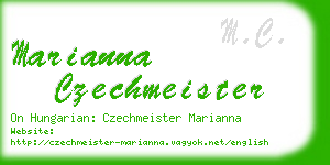 marianna czechmeister business card